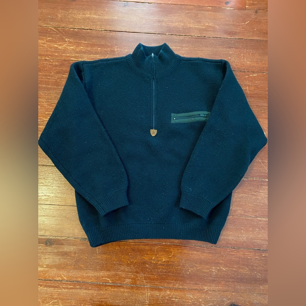 Vintage 100% Wool Patagonia Pullover Sweater 1/4 Zip